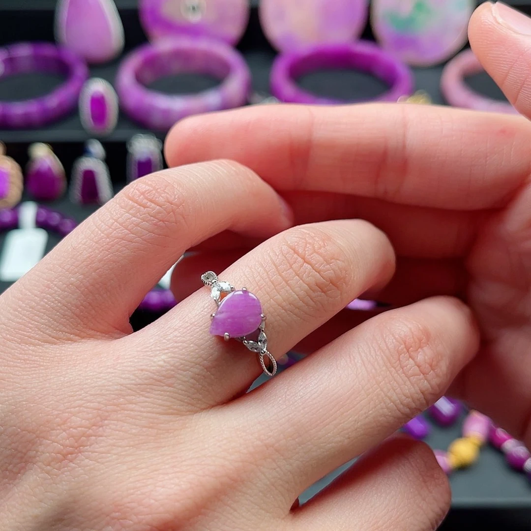 苏纪石（舒俱来）戒指银S925镶嵌