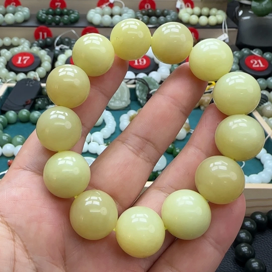 和田玉未镶嵌手链17