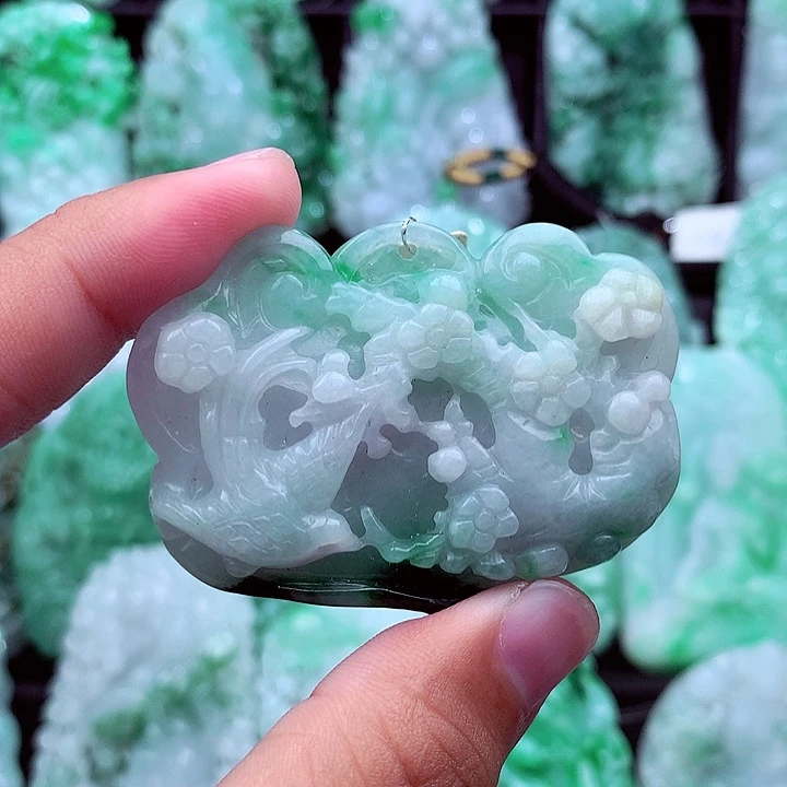 翡翠未镶嵌吊坠(不含链)