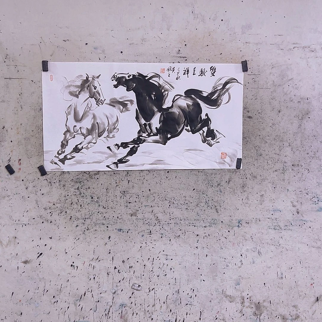 雅***水国画三尺100x50cmcm