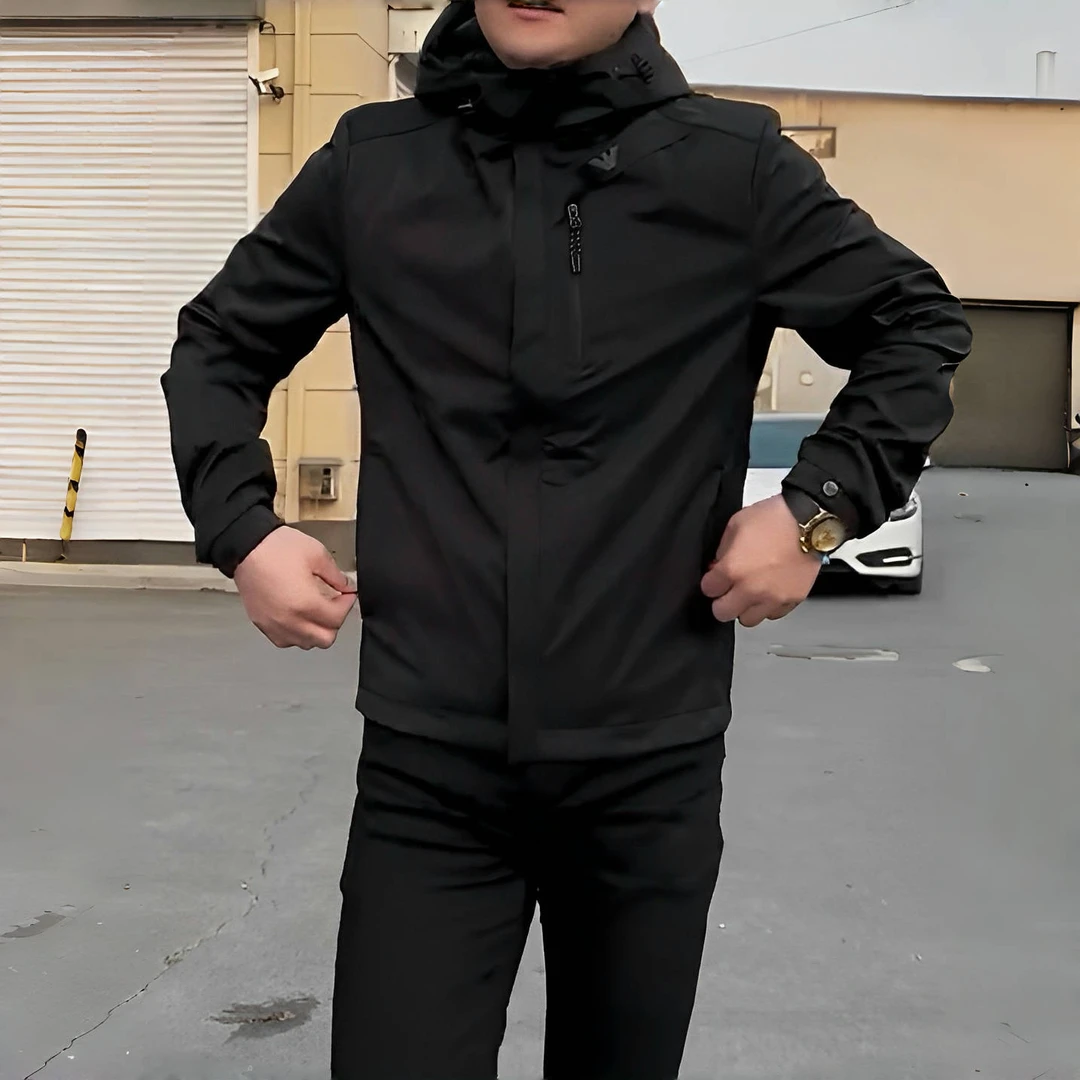 棉服外套男2025年秋季新款户外运动休闲连帽保暖潮流时尚气质修身