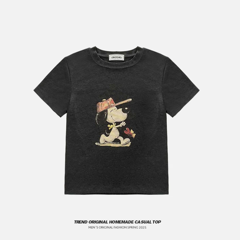 【T恤系列】快乐小白狗 高级款 正肩短袖T恤 soinku