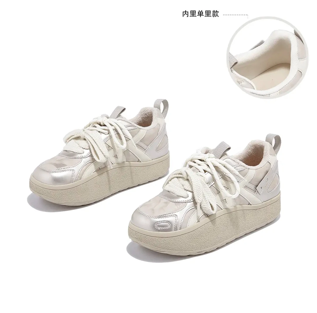 2025冬季新款复古德训鞋松糕休闲百搭板鞋