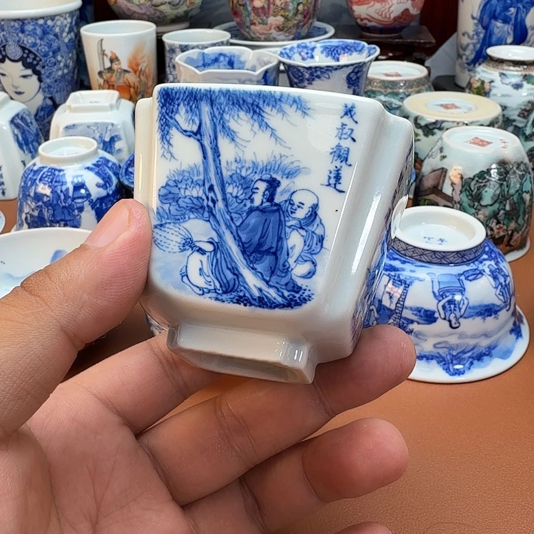 薇***安景德镇全手工手绘陶瓷