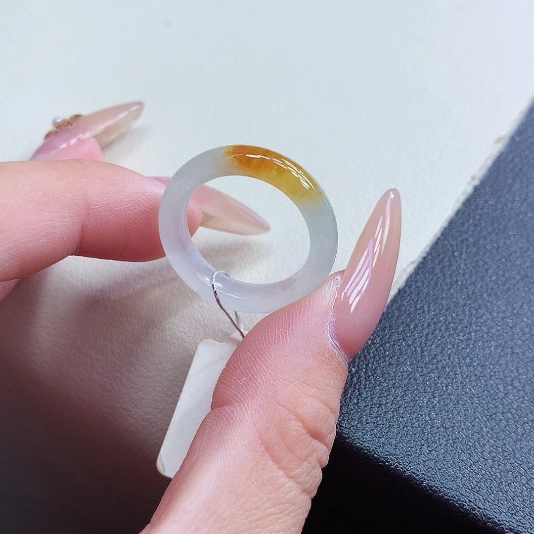 未镶嵌戒指翡翠哎**兔15号