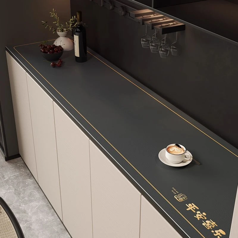 防油皮革轻奢餐边柜桌垫台面保护垫电视柜鞋柜酒柜防脏桌布玄关垫