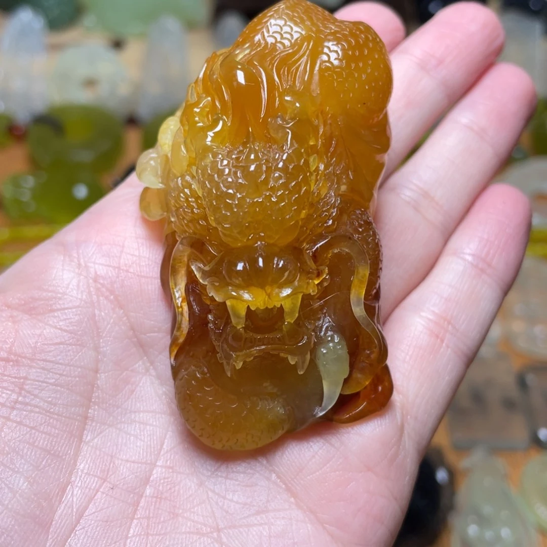 蛇纹石玉手把件未镶嵌?****?
