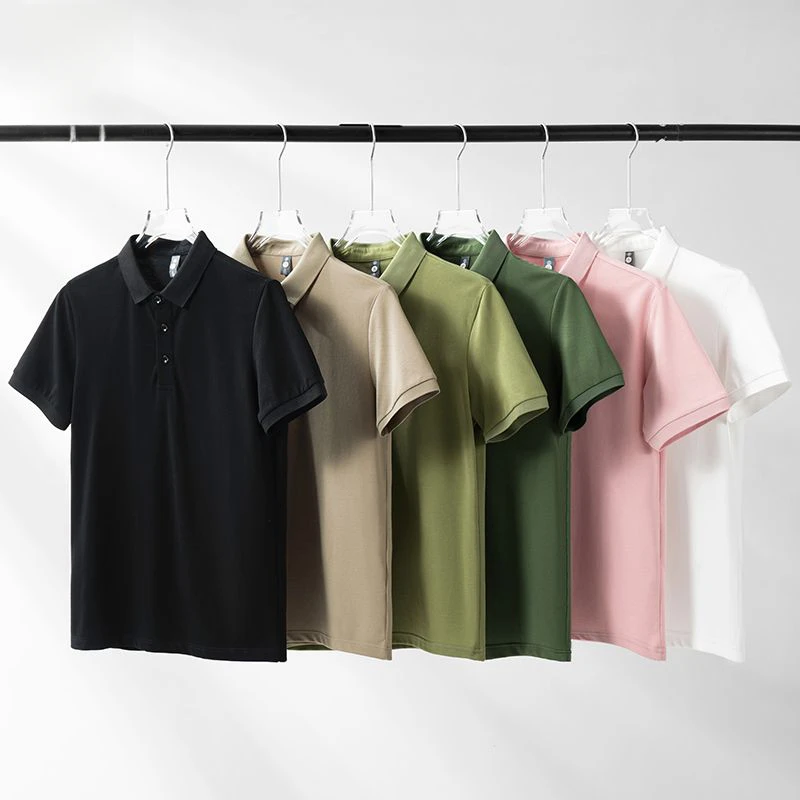 2025休闲短袖POLO衫男士夏季新款百搭宽松薄款透气翻领T恤男