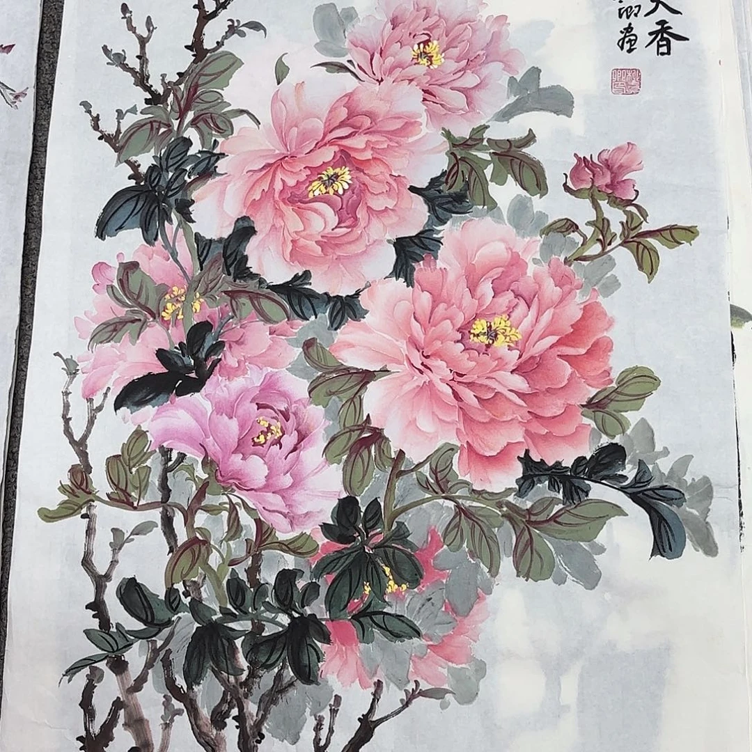 国画国画作品多次入选国内外