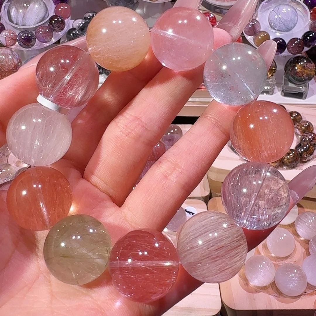 未镶嵌手链水晶天然水晶兔毛手串2