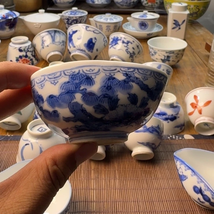 青花瓷器杯子茶器
