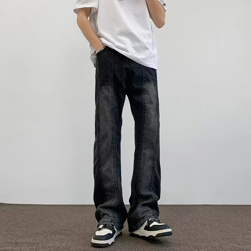 牛仔裤男高街帅韩版潮流直筒裤子新款ins长裤休闲宽松百搭