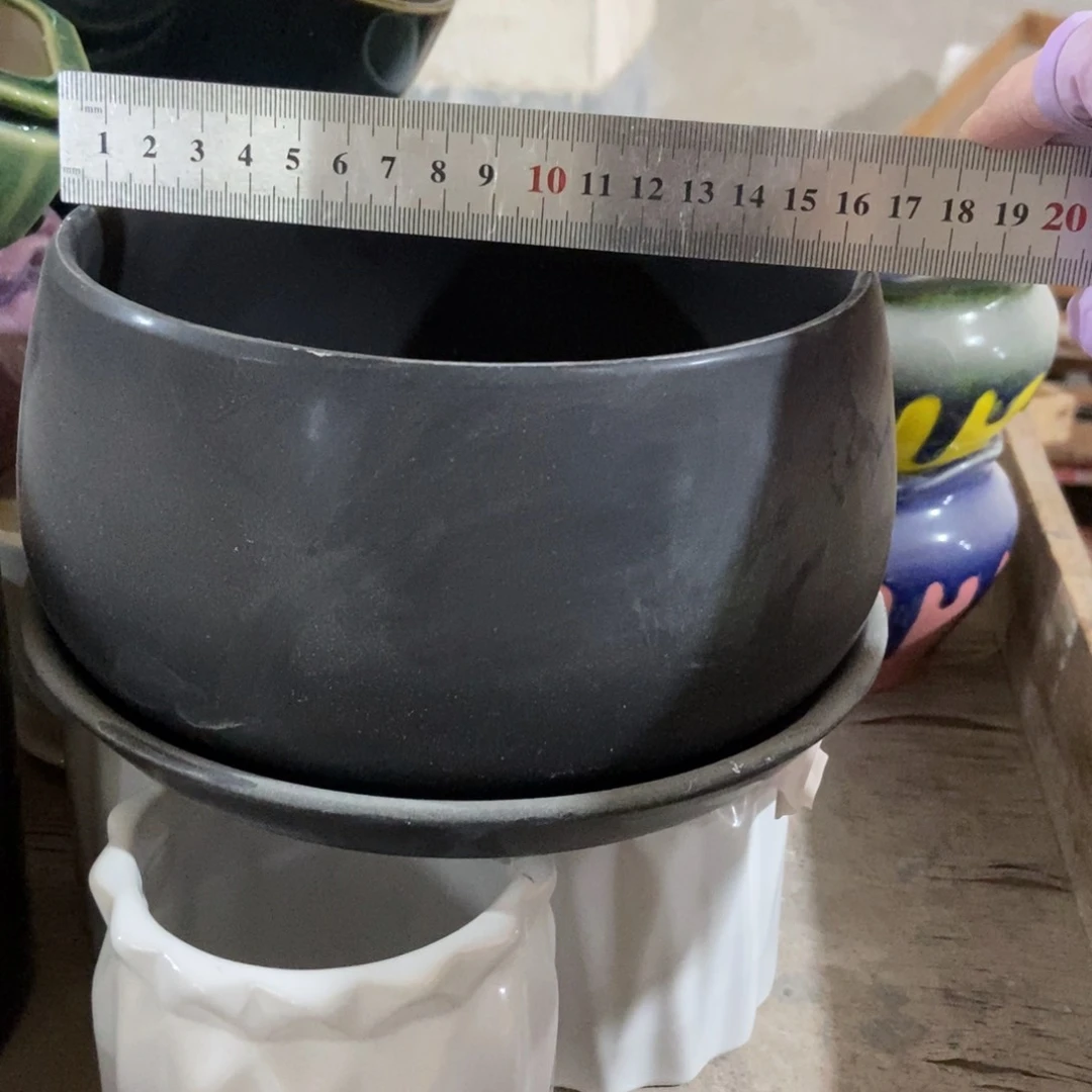 红陶高温陶瓷花盆