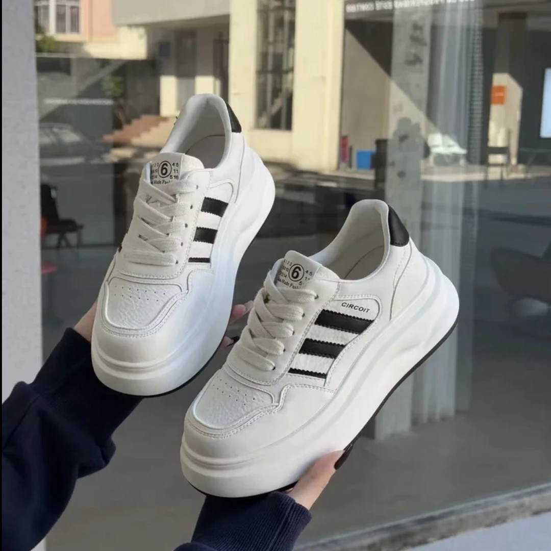 特大码女鞋(40-43)2025新品ins韩版潮流时尚百搭小白鞋17822