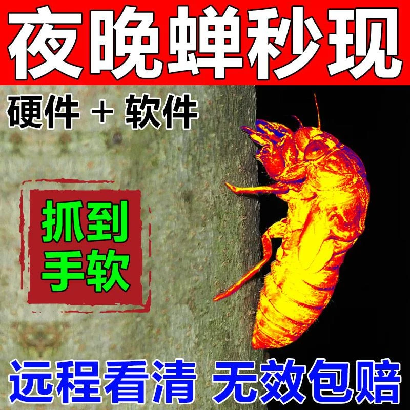 抓知瞭猴金蝉马几蓼专用神器找蝉捕蝉热成像仪高清夜视红外热感仪