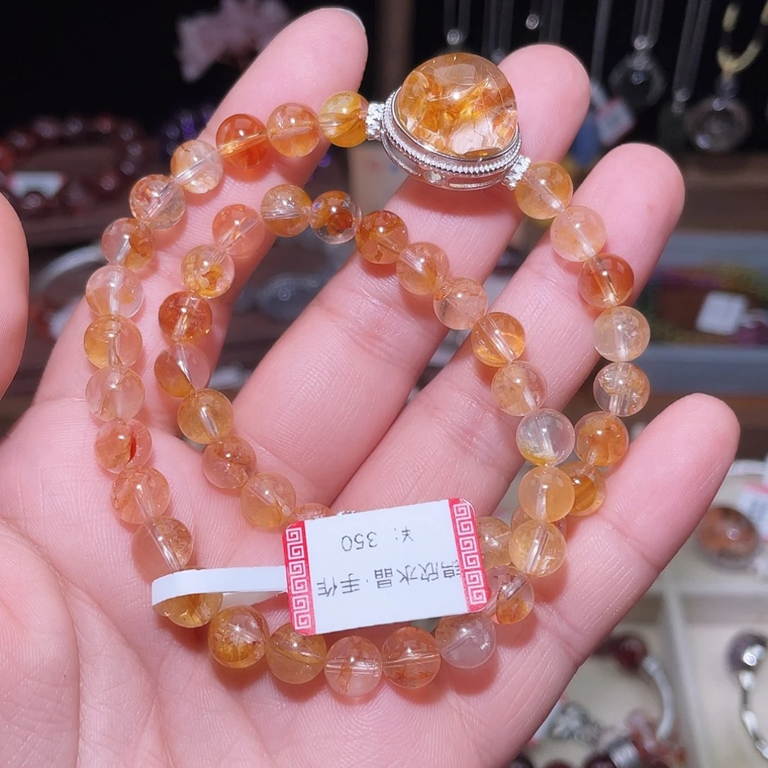 水晶手串银S925镶嵌沐*615原创设计