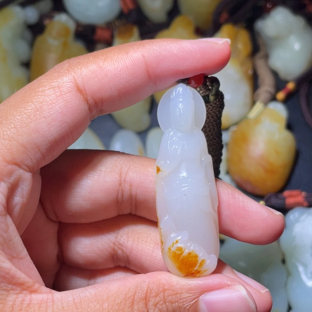 和田玉未镶嵌挂件桃*主