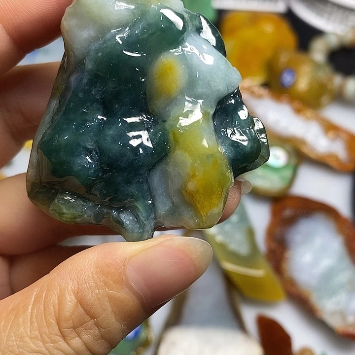 定制翡翠未镶嵌天然缅甸翡翠定制