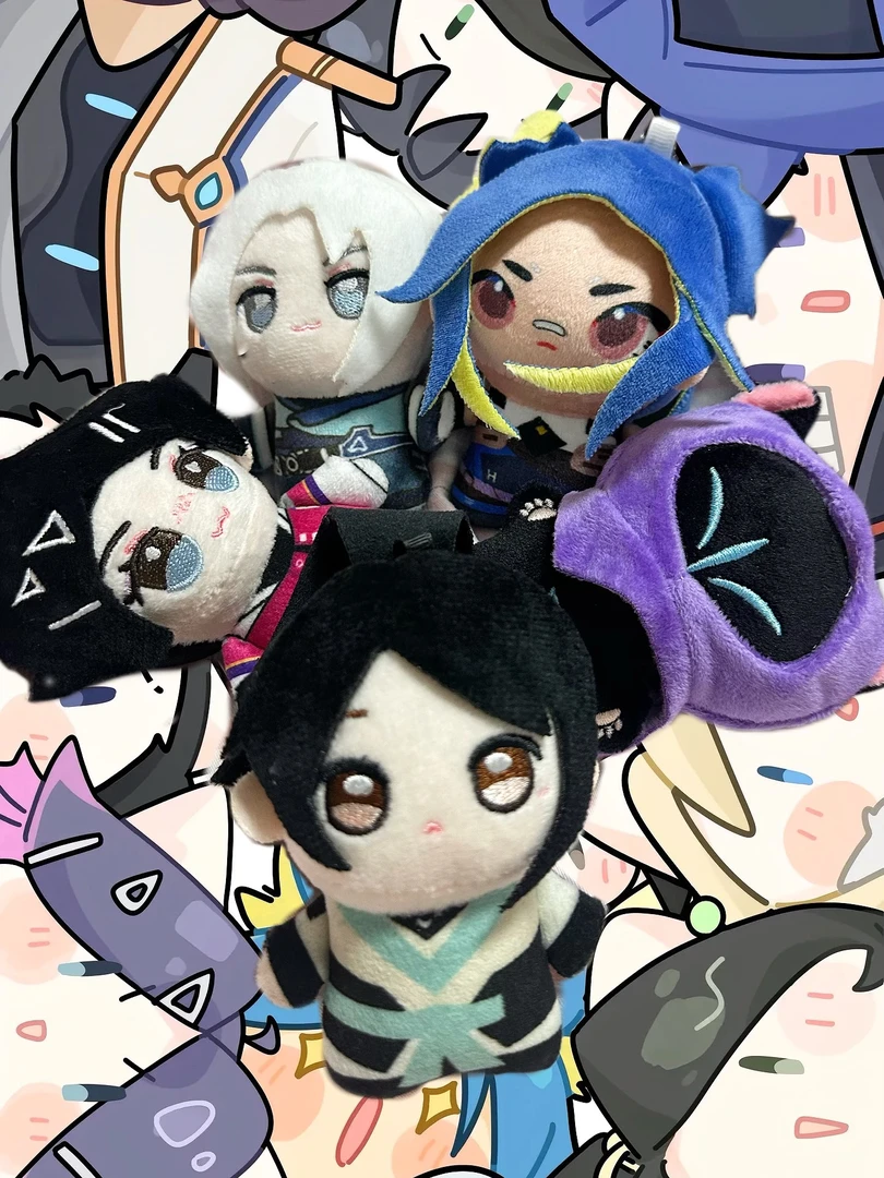 无畏契约捷风娃娃瓦罗兰特OMEN同人周边毛绒打瓦手办幽影猫猫玩偶