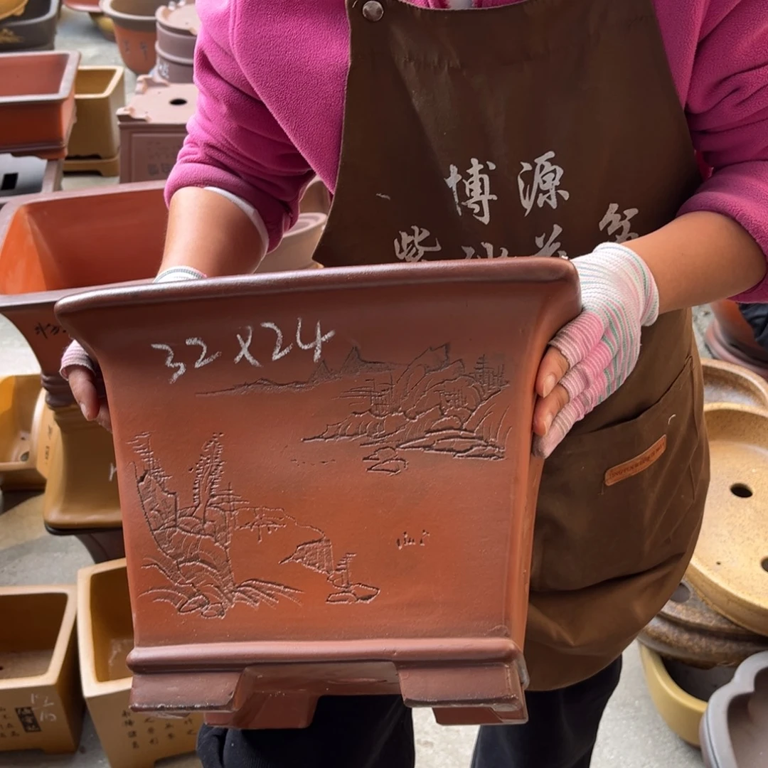 紫砂花盆盆景艺术