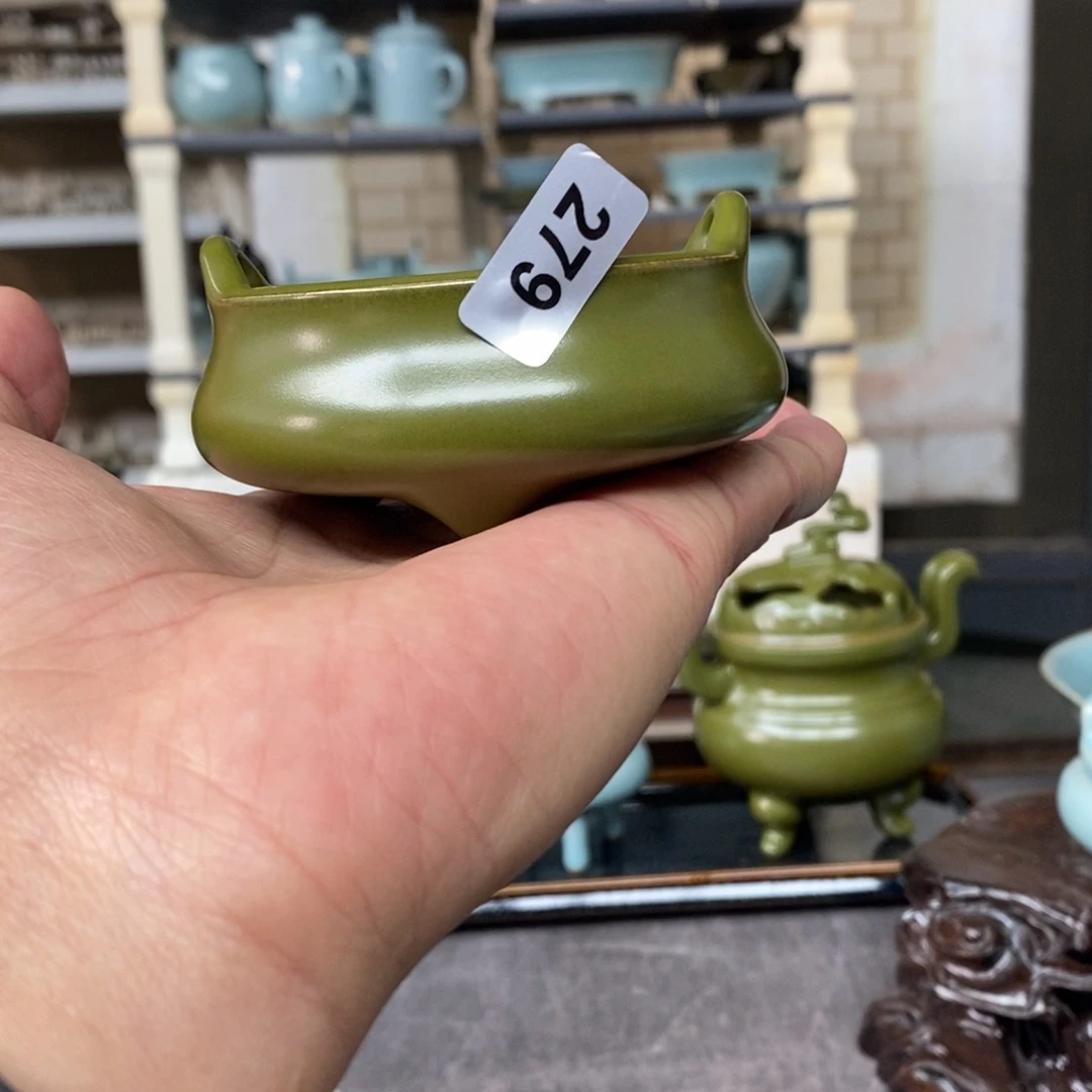 陶瓷摆件抱朴瓷器仿古微瑕