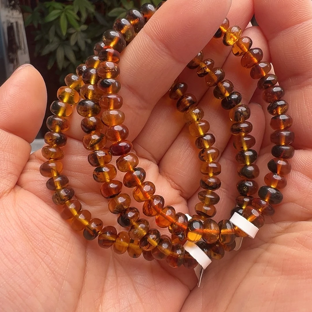 琥珀未镶嵌裸石抚顺琥珀10489六多样性发其一