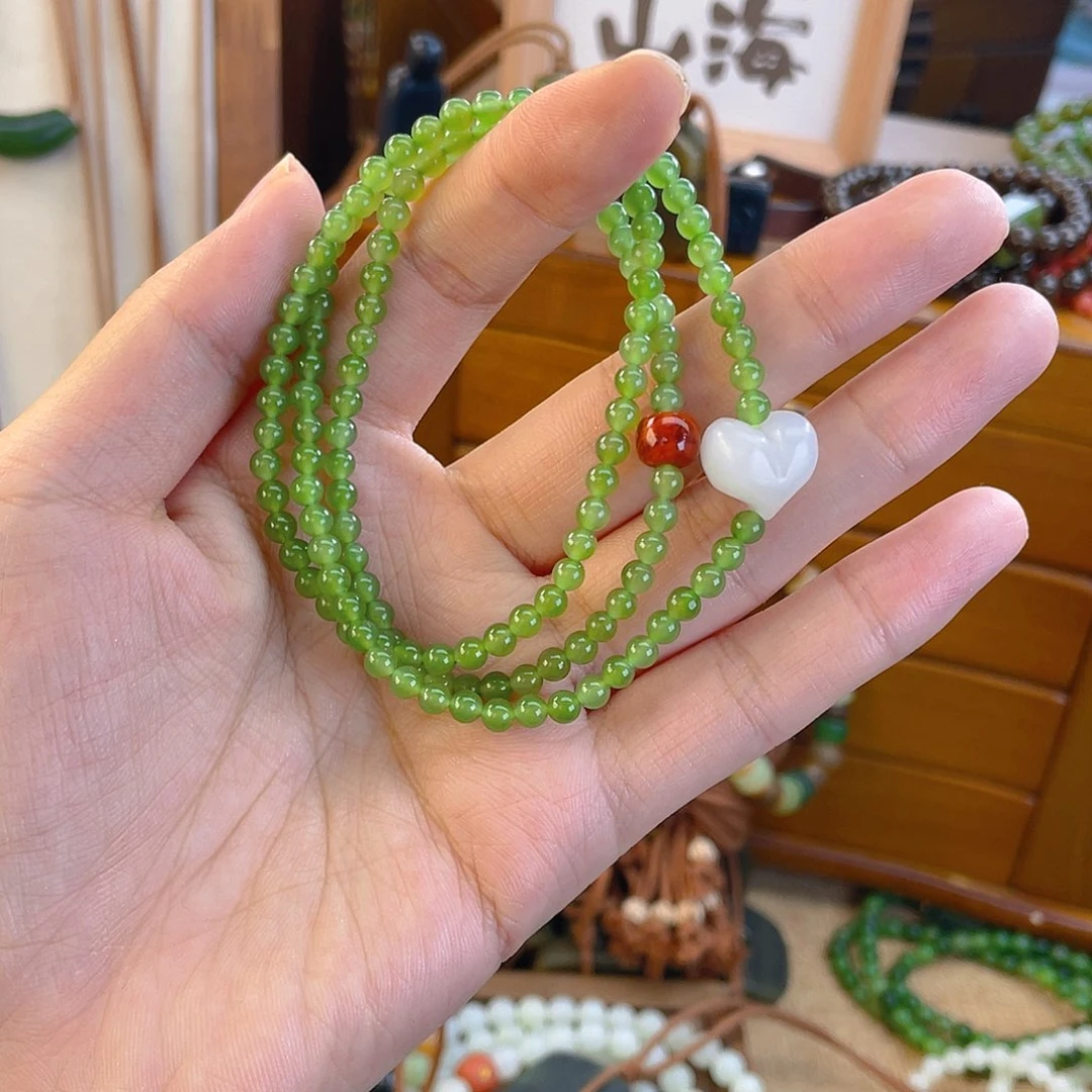 和田玉未镶嵌手链