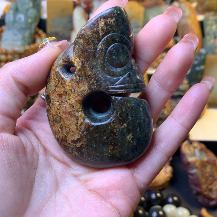 岫岩河磨玉（透闪石质玉）手链未镶嵌