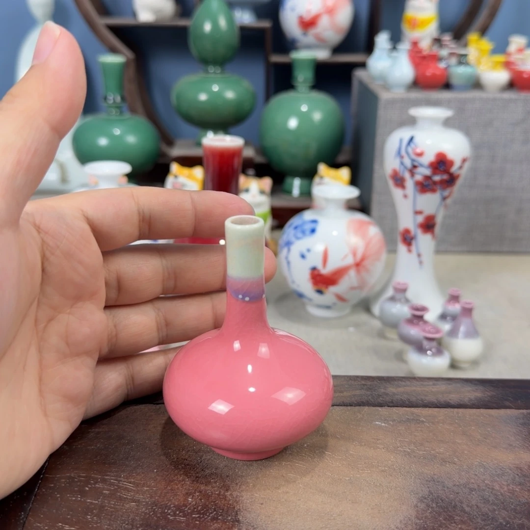 陶瓷手工小花器摆件