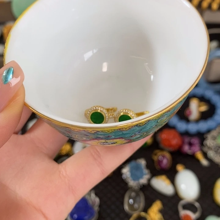 平***安杯瓷器杯子漂亮漂亮