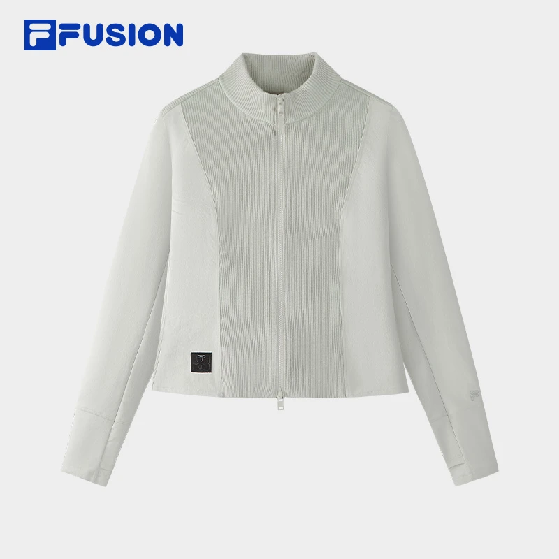 FUSION斐乐【修身显瘦】运动编织外套女款秋冬季T11W613402F