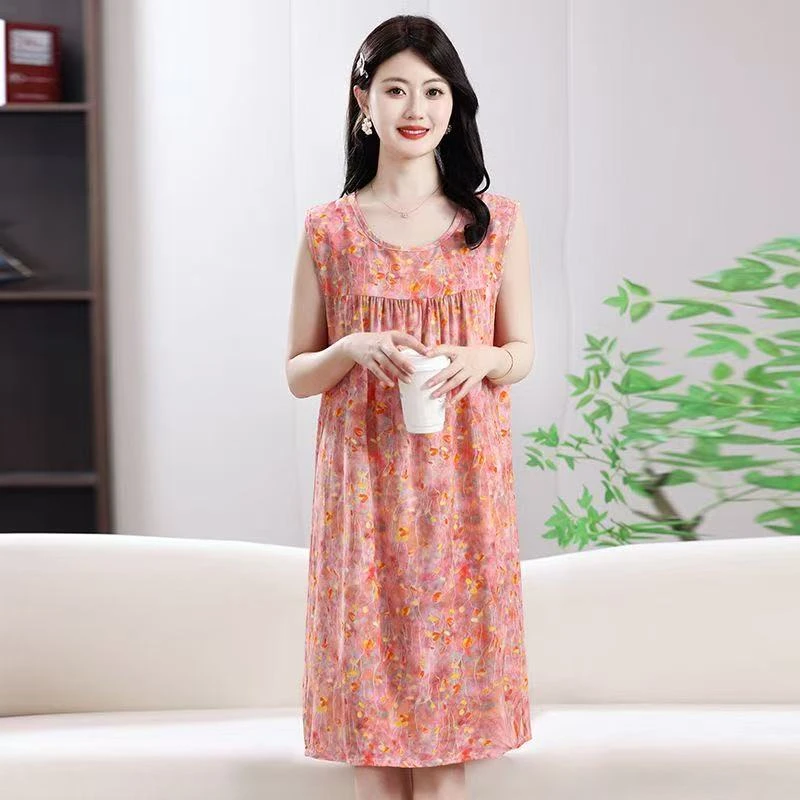 兰心 粉 短袖 新款     2025新款棉绸