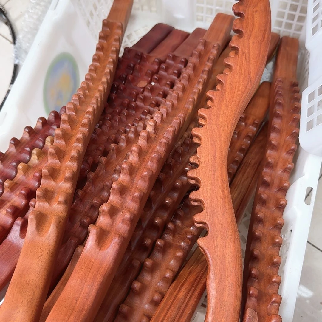 红檀香木58厘米放松工具瑕疵少豆