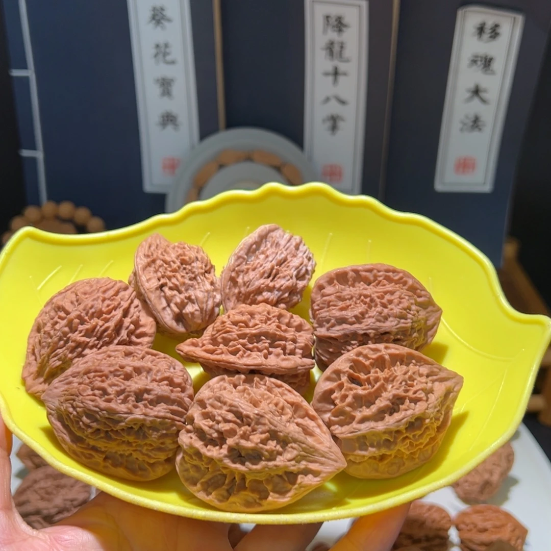 唐***圣文玩核桃把件欧阳锋，一灯，火凤，半把刀