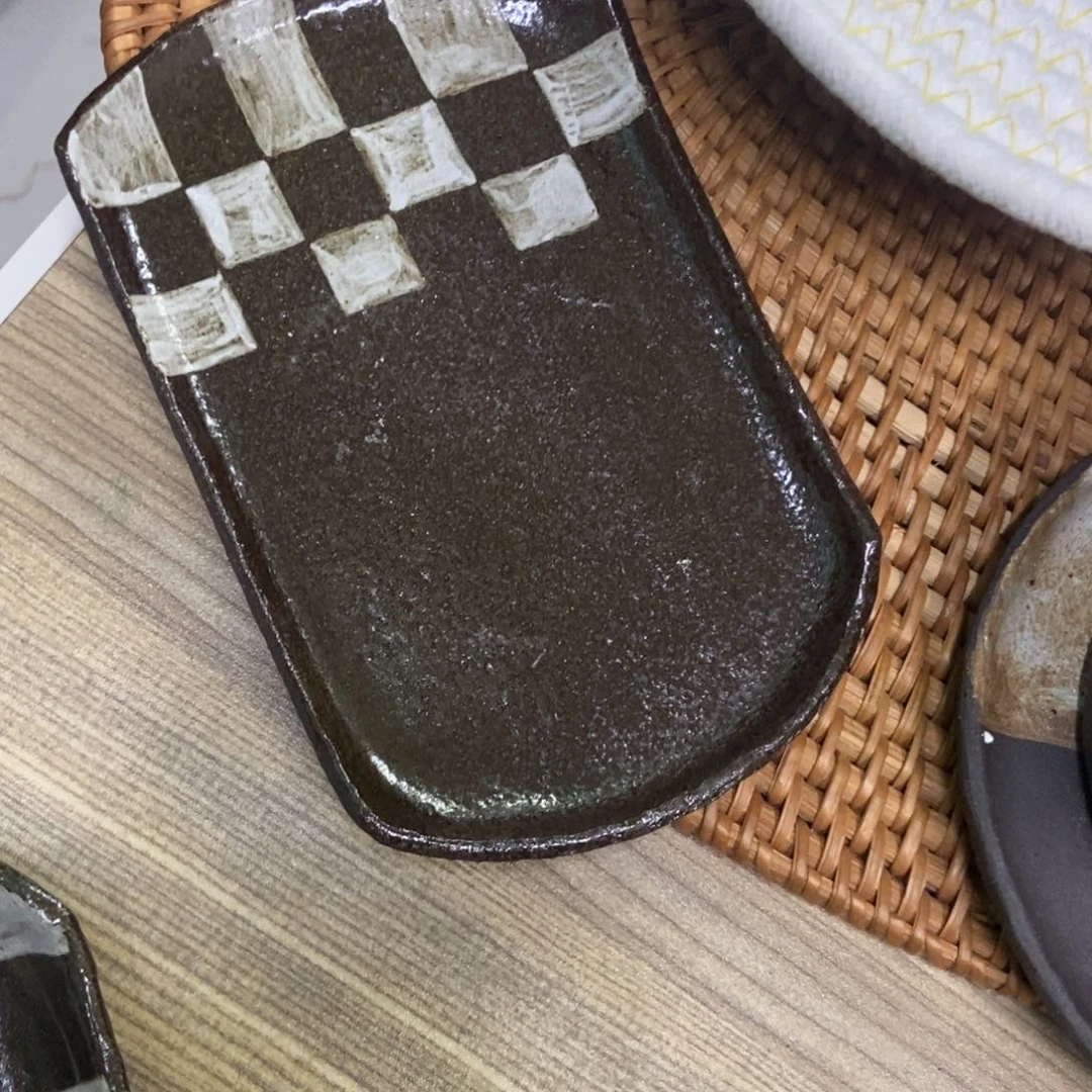 陶瓷紫*手捏咖啡杯碟