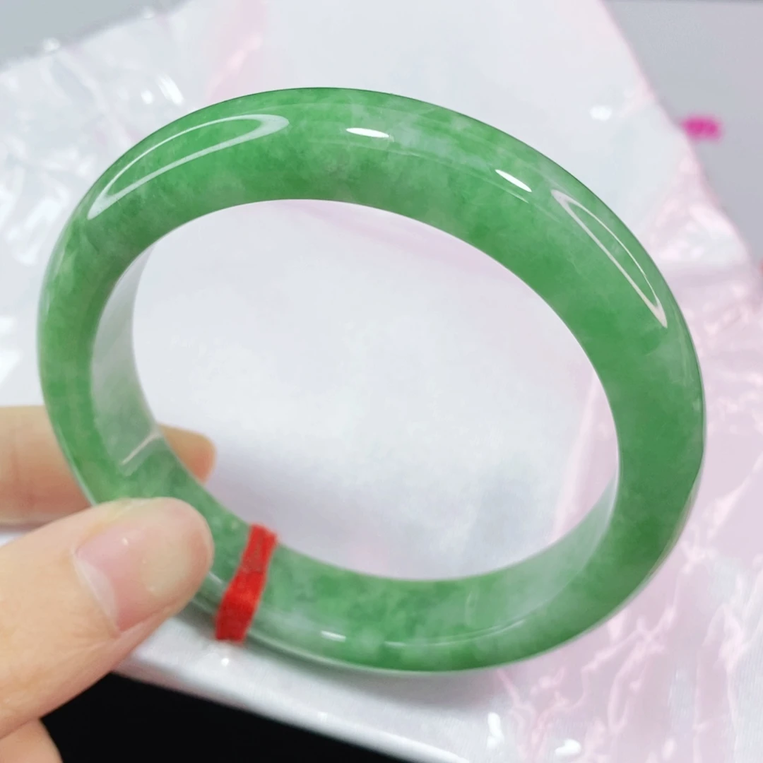 未镶嵌手镯翡翠哈***娘55.8正圈