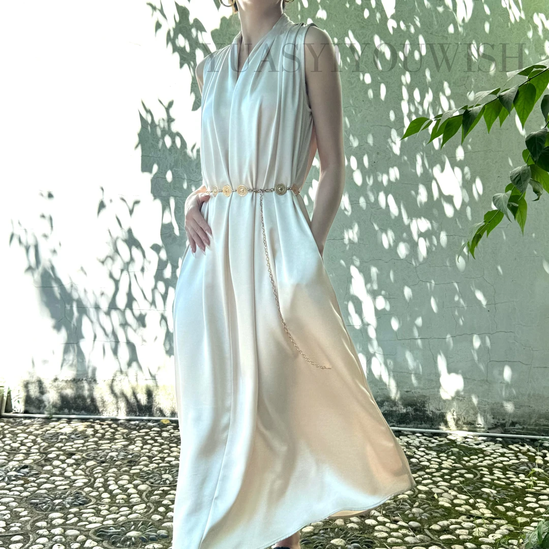 YUASYIYOUWISH|"水宿"设计师版型气质无袖连衣裙