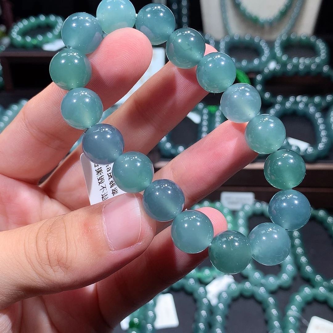 未镶嵌手链翡翠天然a货翡翠手串11.8