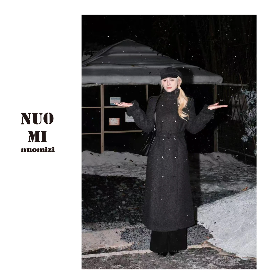 ZOZ糯米子[财阀代表]韩系赫本风外套秋冬款气质复古设计感大衣