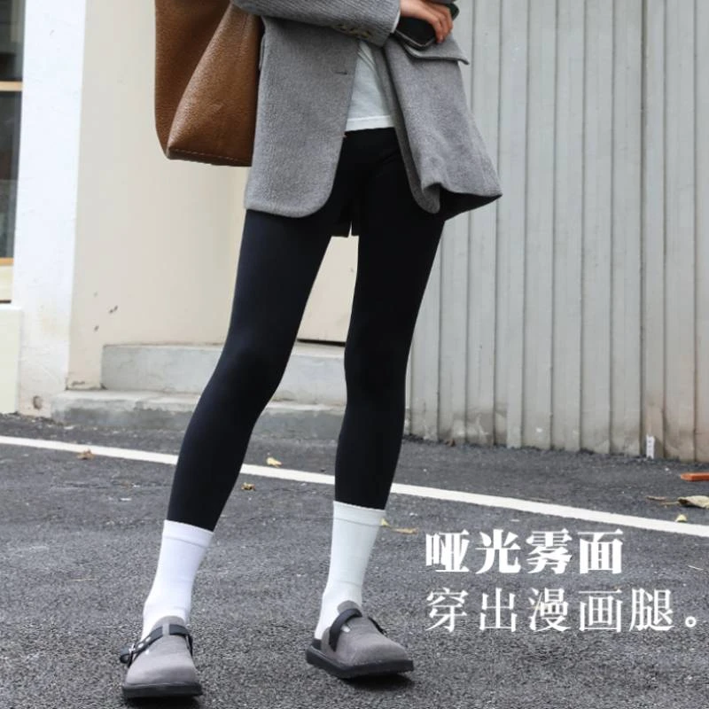 两个丸子加绒版上线！热销1w无尴尬线高腰收腹！不卡档不掉档鲨鱼裤