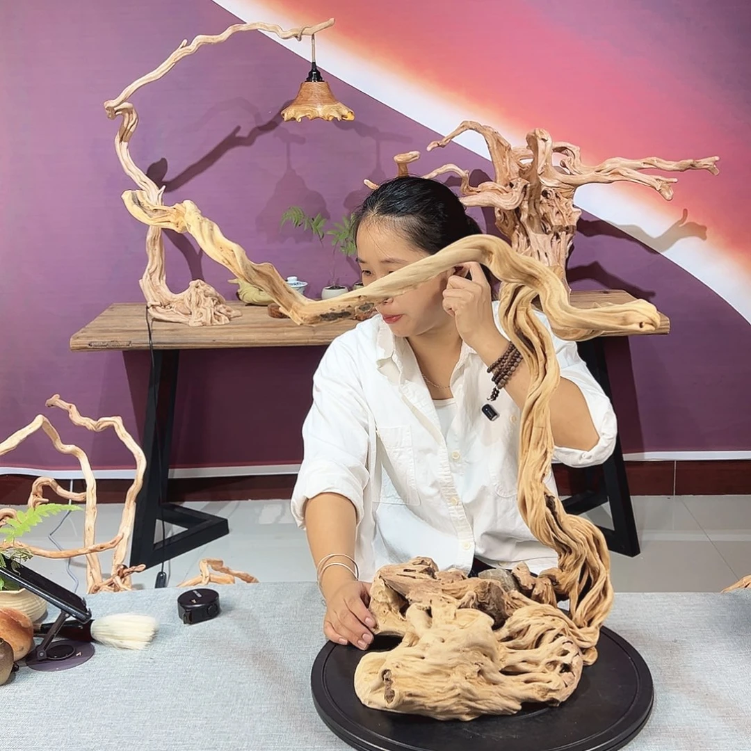 仙***y木天然杜鹃根根艺摆件