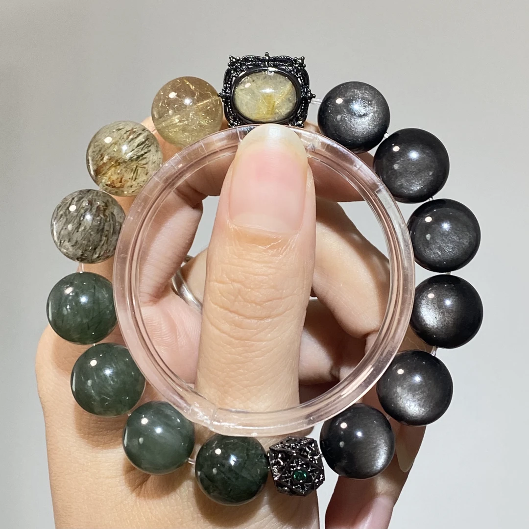 手链 【渐变色系·黒缕】阿七工作室原创设计款手串