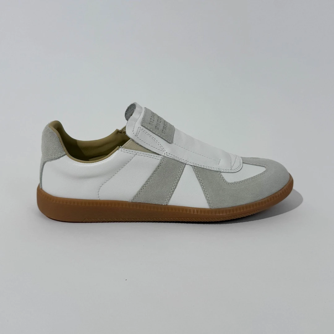 2025春季上市新款原创设计百搭一脚蹬拼色德训鞋阿甘鞋女