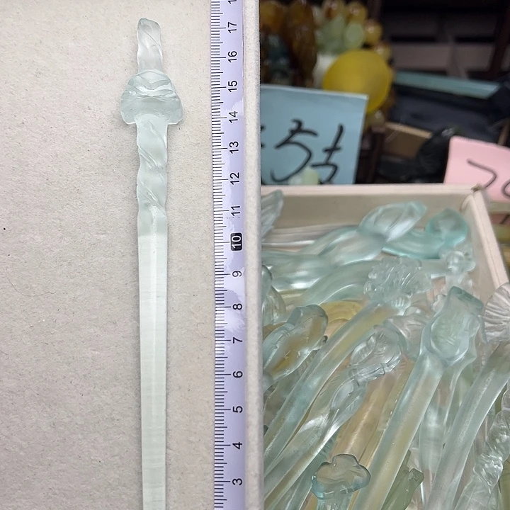 蛇纹石玉未镶嵌发簪