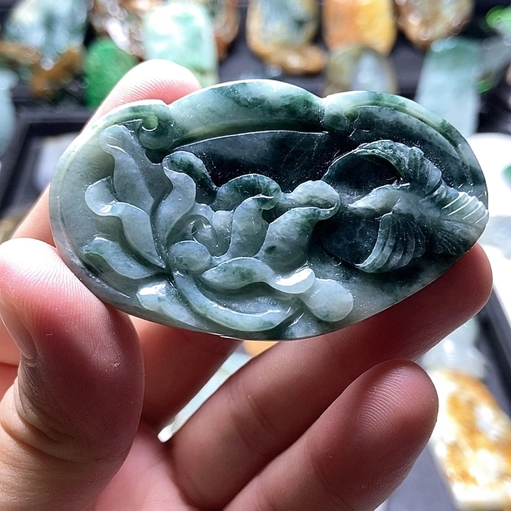 颈饰未镶嵌翡翠翡翠a货