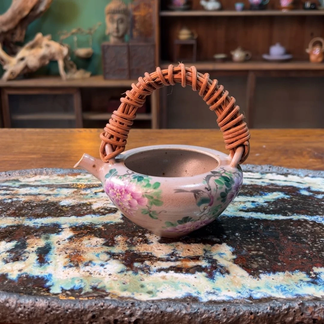 杯柴烧手工手绘陶瓷