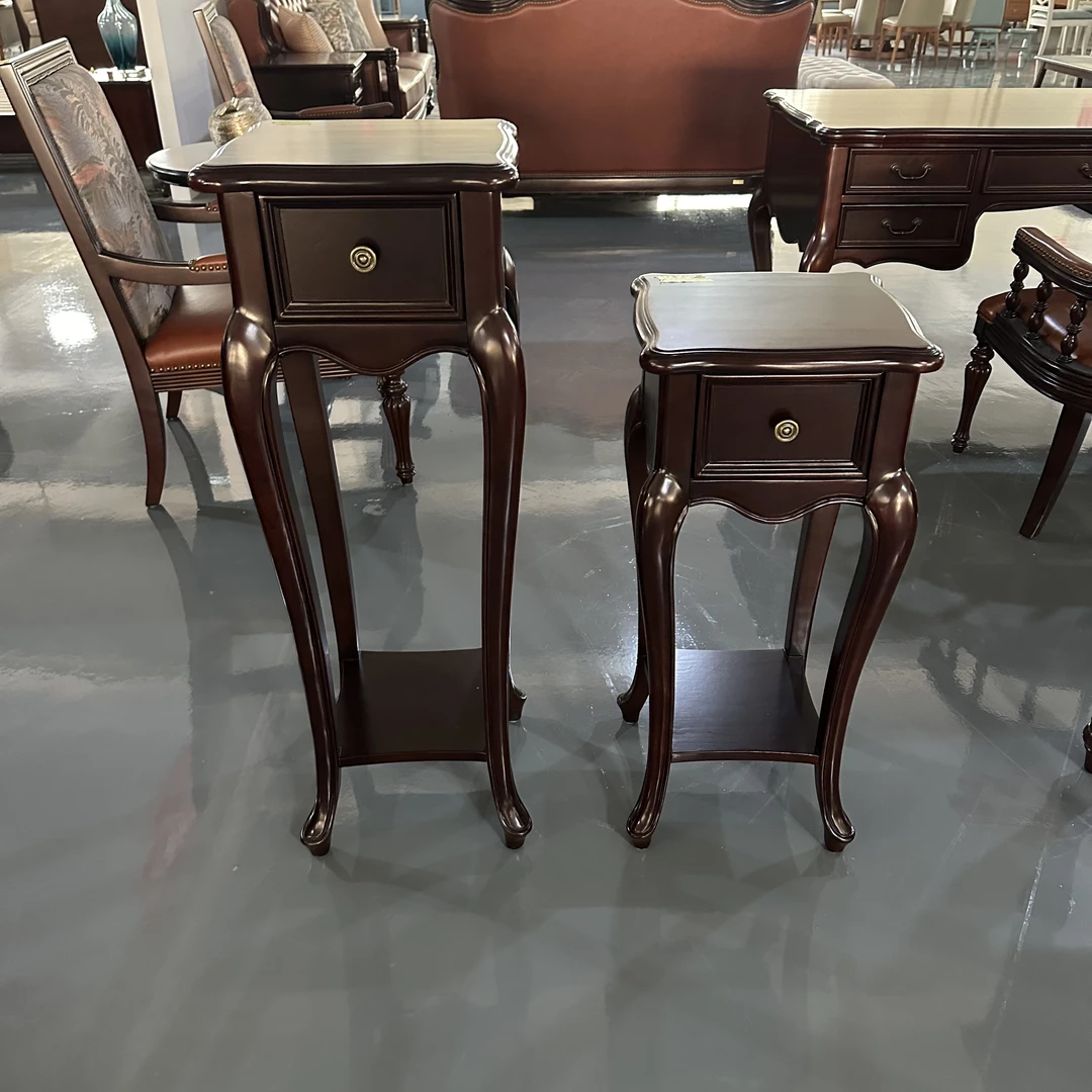 美式实木多用途茶几边柜简约客厅复古多功能边几花架