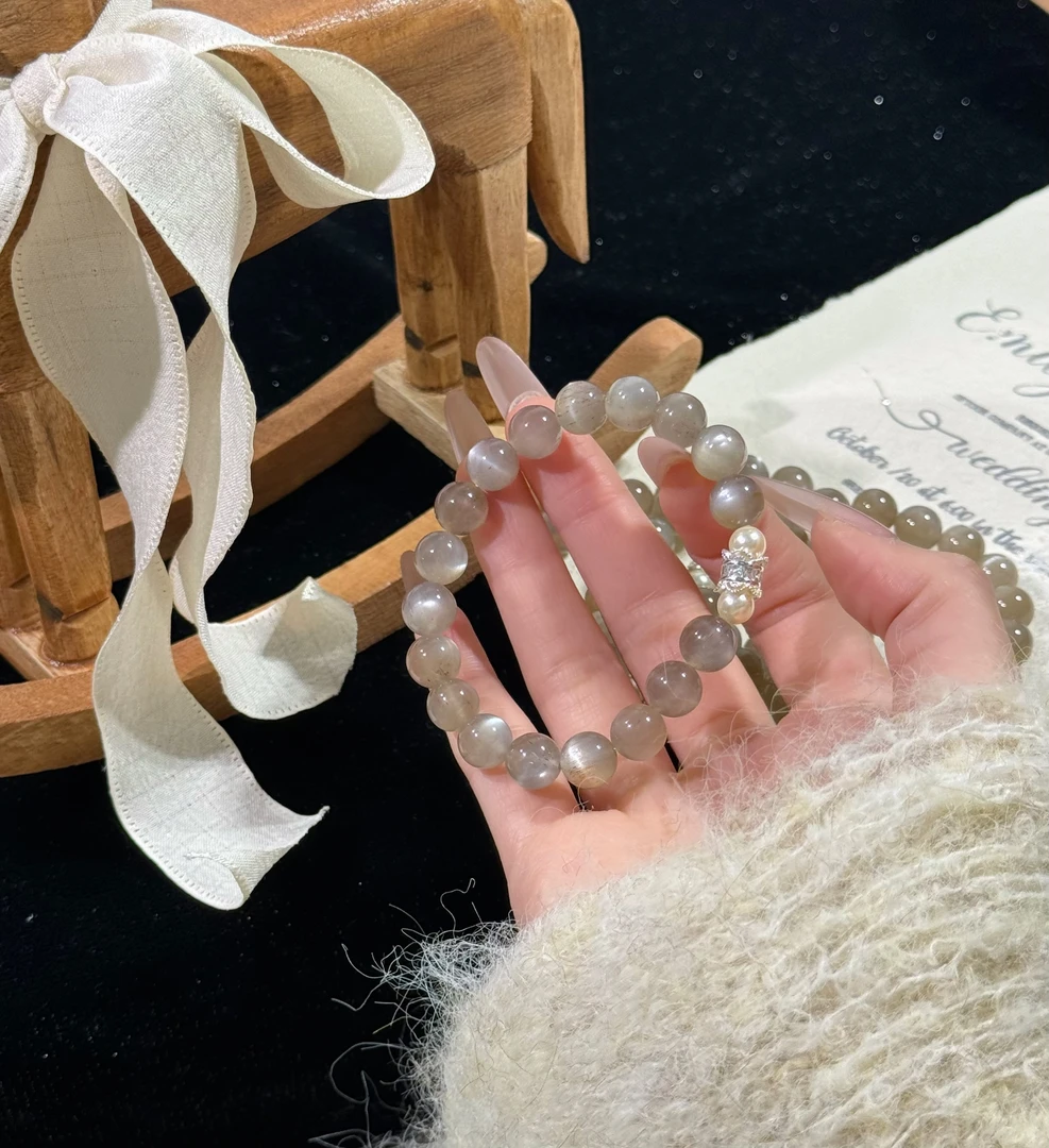 E07《摩卡乌龙》奶茶月光手串