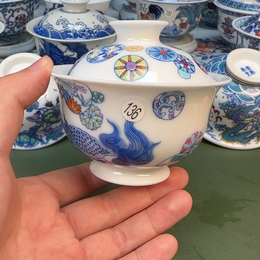 景德镇手工手绘茶具136