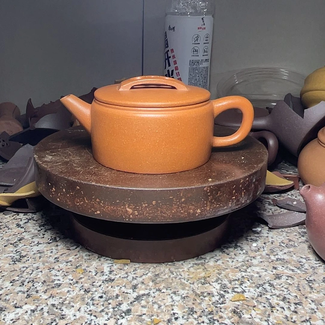 茶壶紫砂微瑕金降坡汉瓦